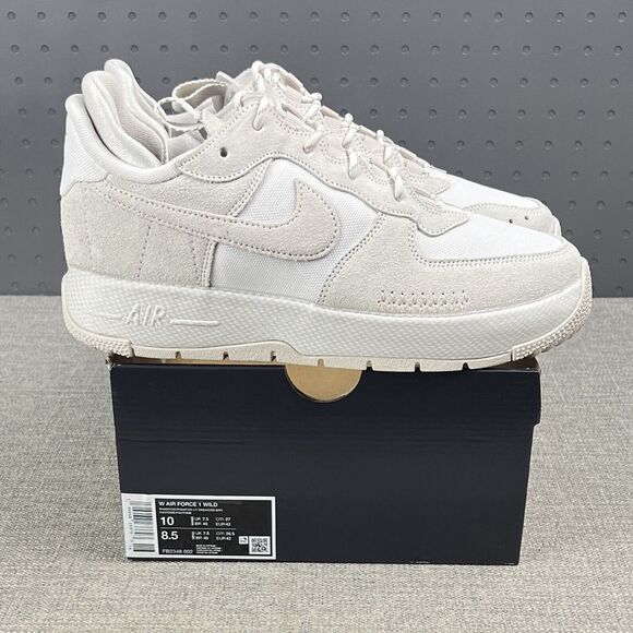 Nike Air Force 1 Af1 Wild Phantom White Orewood Shoes Craft Women's Size 10